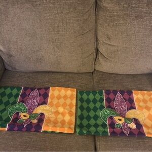 Mardi Gras Themed Pillow Covers